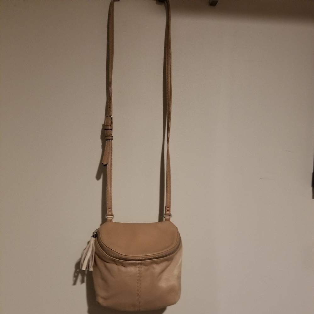 Gently use beige crossbody